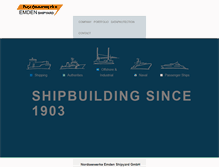 Tablet Screenshot of nordseewerke.com